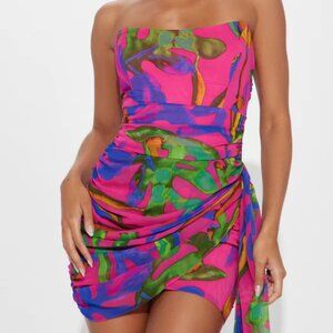NWT Fashion Nova Strapless Mini Dress